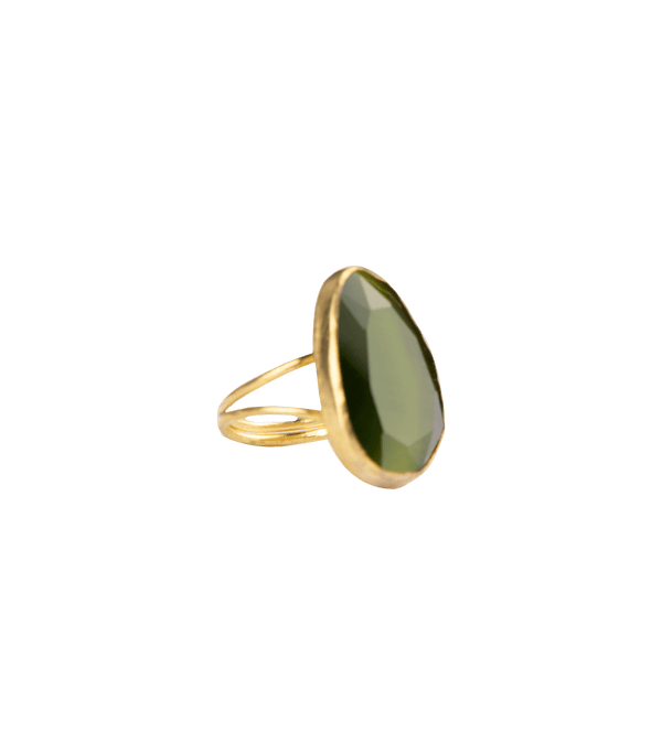 Jewelry Nes Paris Ring Cat Eyes Average Moyens O/S / Green Apoella