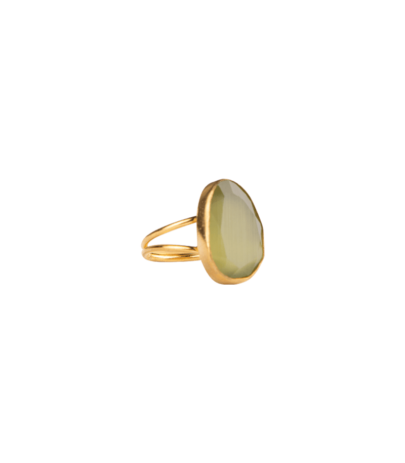 Jewelry Nes Paris Ring Cat Eyes Small Model O/S / Light Green Apoella