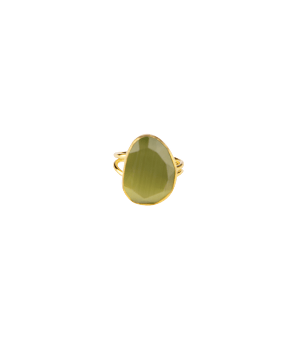 Jewelry Nes Paris Ring Cat Eyes Small Model O/S / Light Green Apoella
