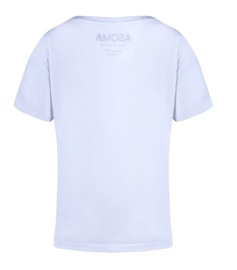 Loungewear Asoma Round Neck T-shirt White Apoella