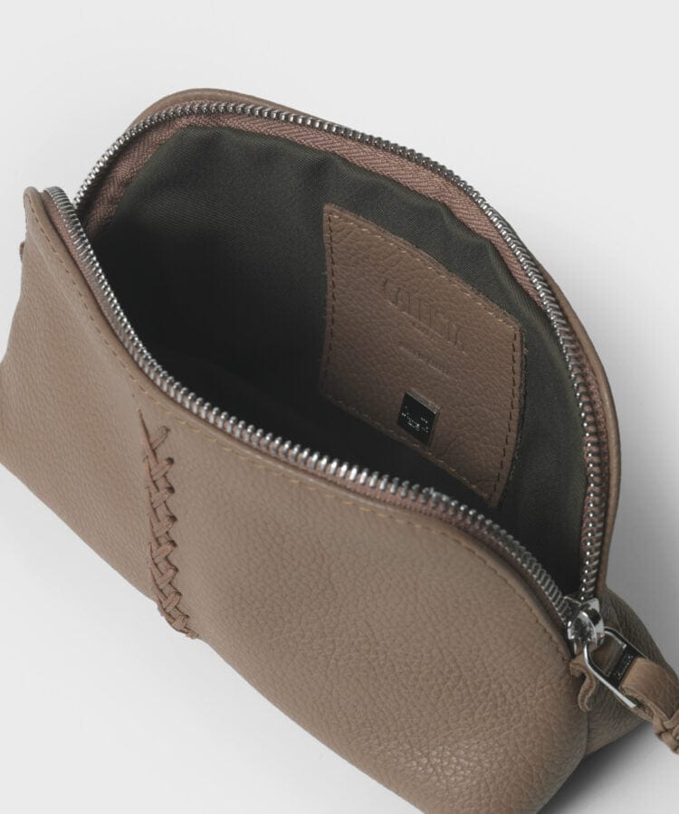 Mini Tote Callista Crafts Vanity Case Grained Leather Brown O/S / Brown Apoella