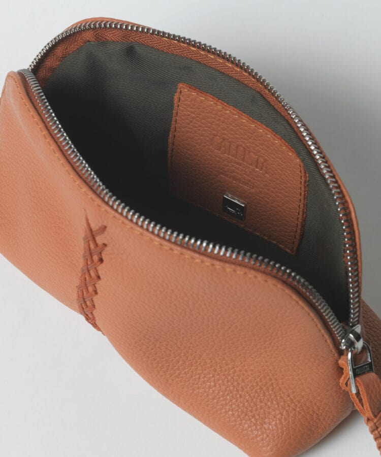 Mini Tote Callista Crafts Vanity Case Grained Leather Peach O/S / Peach Apoella