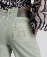 Pants One Teaspoon Ryders Khaki High Waist Wide Leg Jeans Faded Khaki Apoella