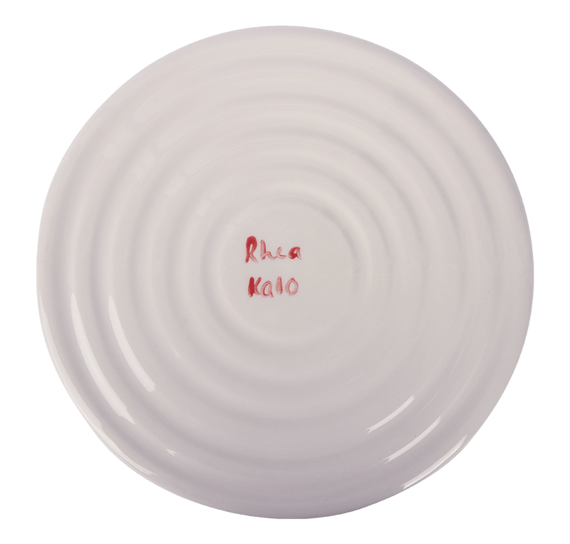 Plates Rhea Kalo Medium Rim Plate Red Kiss Red Kiss Apoella