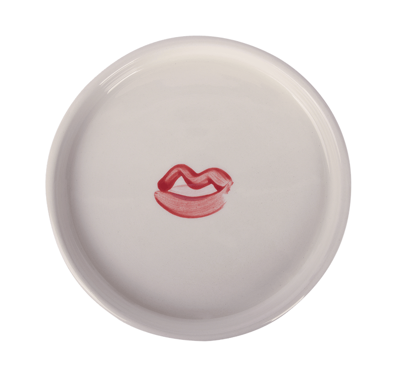Plates Rhea Kalo Small Rim Plate Red Kiss Red Kiss Apoella