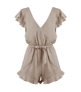 Playsuit Apoella Erifylli Linen Ruffle Playsuit S/M / Beige Apoella