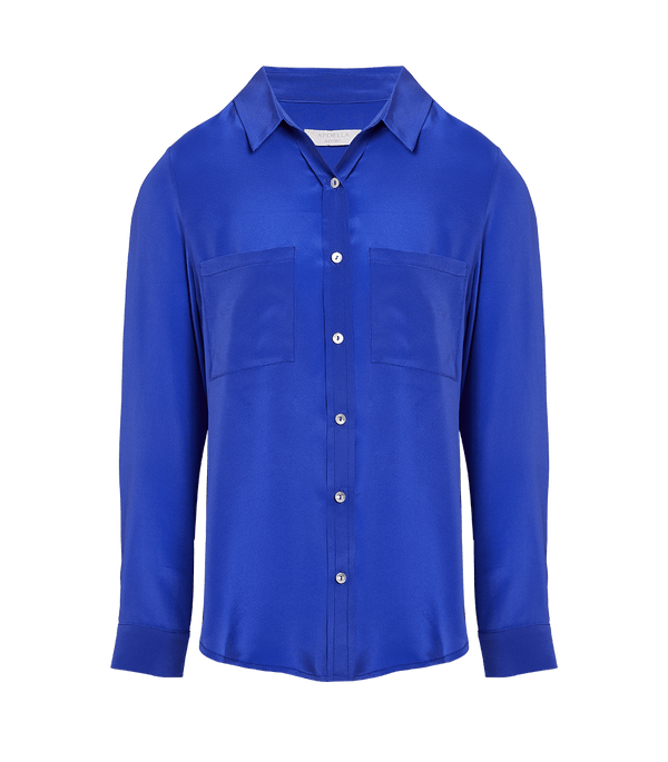 Shirt Apoella Iris Silk Shirt S / Royal Blue Apoella