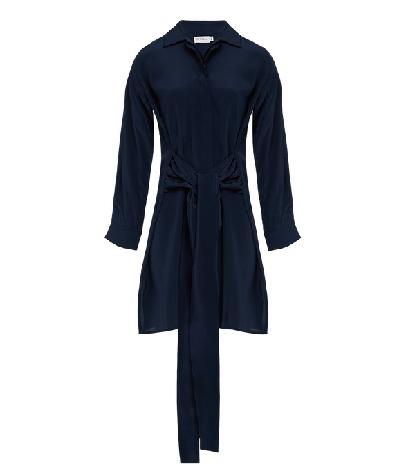 Shirtdress Apoella Heroine Tie Front Shirtdress S/M / Navy Apoella