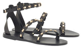 Shoes Ancient Greek Sandals Coco Ankle Strap Sandals with Studs Apoella