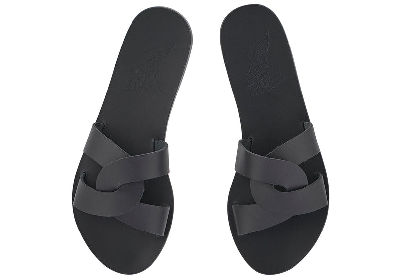 Shoes Ancient Greek Sandals Desmos Leather Slide Sandals Apoella