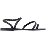 Shoes Ancient Greek Sandals Eleftheria Braided Sandals 37 / Black Apoella