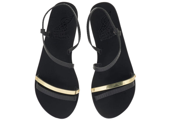 Shoes Ancient Greek Sandals Goudi Metallic Strap Sandals Apoella