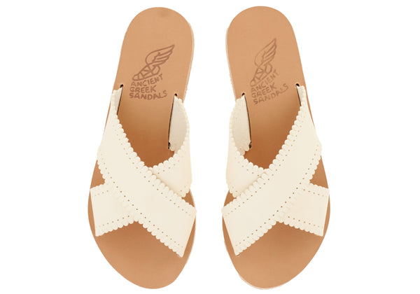 Shoes Ancient Greek Sandals Philourgos Cross Slide Sandals Apoella