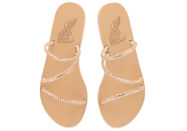 Shoes Ancient Greek Sandals Polytimi Sandals With Crystals Apoella