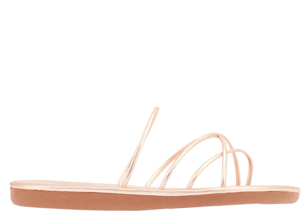 Shoes Ancient Greek Sandals Pu Braided Flip Flops 37 / Rose Gold Apoella