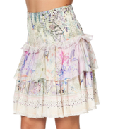 Skirts Camilla Mermaid Milla Layered Frill Skirt M / White Purple Apoella