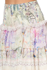 Skirts Camilla Mermaid Milla Layered Frill Skirt White Purple M / White Purple Apoella