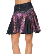 Skirts Camilla Minamina Mini Skirt S / Black Purple Apoella