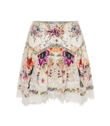 Skirts Camilla Sew In Love With Shaped Yoke Mini Skirt Beige Floral Apoella