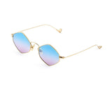 Sunglasses Eyepetizer Amelie Blue Violet Gradient Lenses Gold Sunglasses Apoella