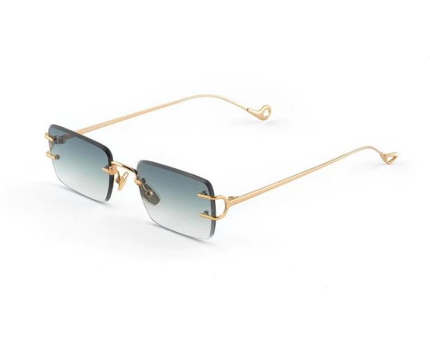 Sunglasses Eyepetizer Dillinger Green Gold Sunglasses Apoella