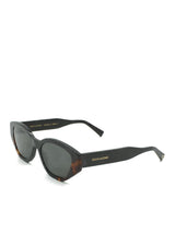 Sunglasses Zeus n Dione Semeli Geometric Butterfly-Effect Sunglasses With Two-One Detail Black Apoella