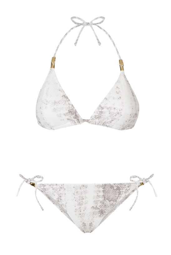 Swimwear Heidi Klein CORE ALHAMBRA ROPE TRIANGLE TIE BIKINI SNAKE Snake / S Apoella