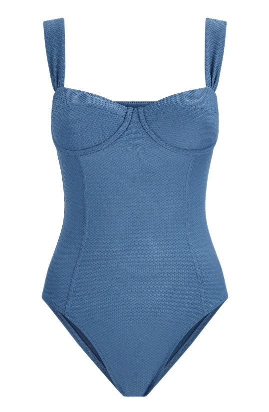 Swimwear Heidi Klein PORTIFINO BALCONETTE ONE-PIECE GREY Grey / S Apoella