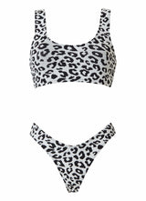 Swimwear Stefania Frangista CELIN ATHLETIC HIGH WAISTED BIKINI SPONGE S / Leopard White Apoella