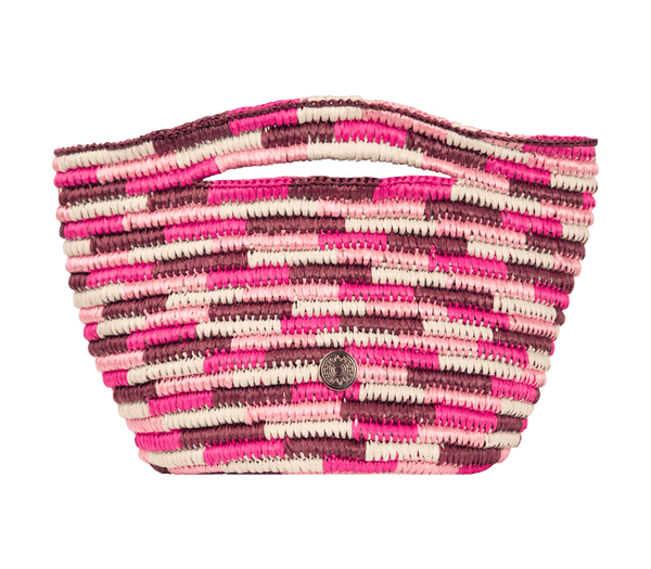 Tote Apoella Karpathos Handmade Knitted Raffia Mini Tote Multi/Pink Multi Pink / O/S Apoella