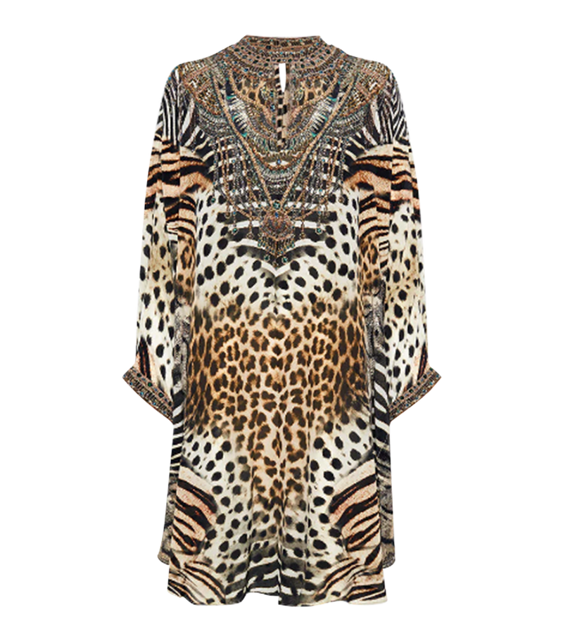Tunic Camilla For The Love Of Leo High Neck Tunic Leopard O/S / Leopard Apoella